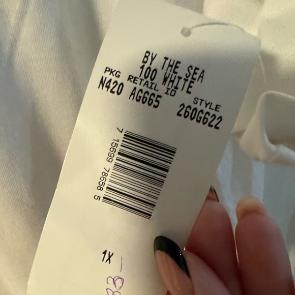 Koret Embroidered 1/4 Zip Up Collared Grannycore Shirt 1X Cottagecore Comfy NWT - Picture 7 of 11